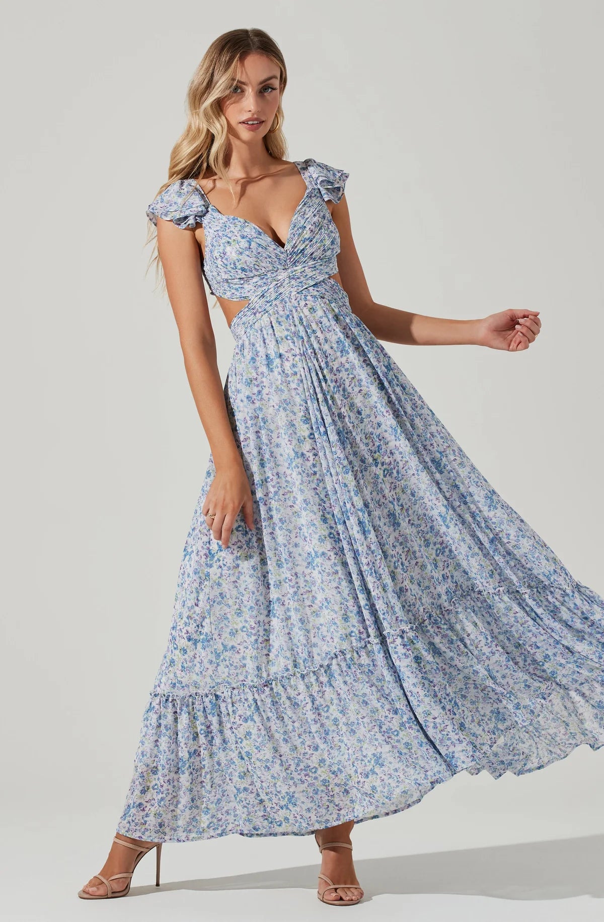 Robe longue à bretelles et imprimé floral Primrose 