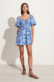 Marinelli Mini Dress Sidra Floral Print Blue