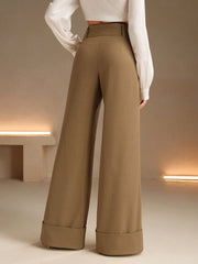 Isabella Fashionable High Waist Wide Leg Pants