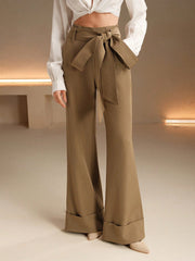 Isabella Fashionable High Waist Wide Leg Pants