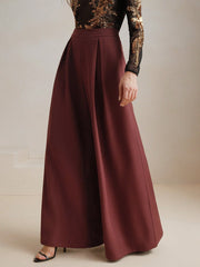 Isabella Stylish Pleated Loose Wide Leg Pants