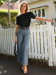 Isabella Black T-Shirt With Bow Knot