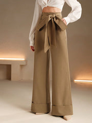 Isabella Fashionable High Waist Wide Leg Pants