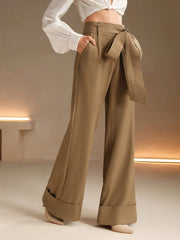 Isabella Fashionable High Waist Wide Leg Pants