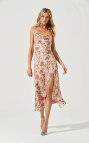 Gaia Floral Midi Dress - Redstitch