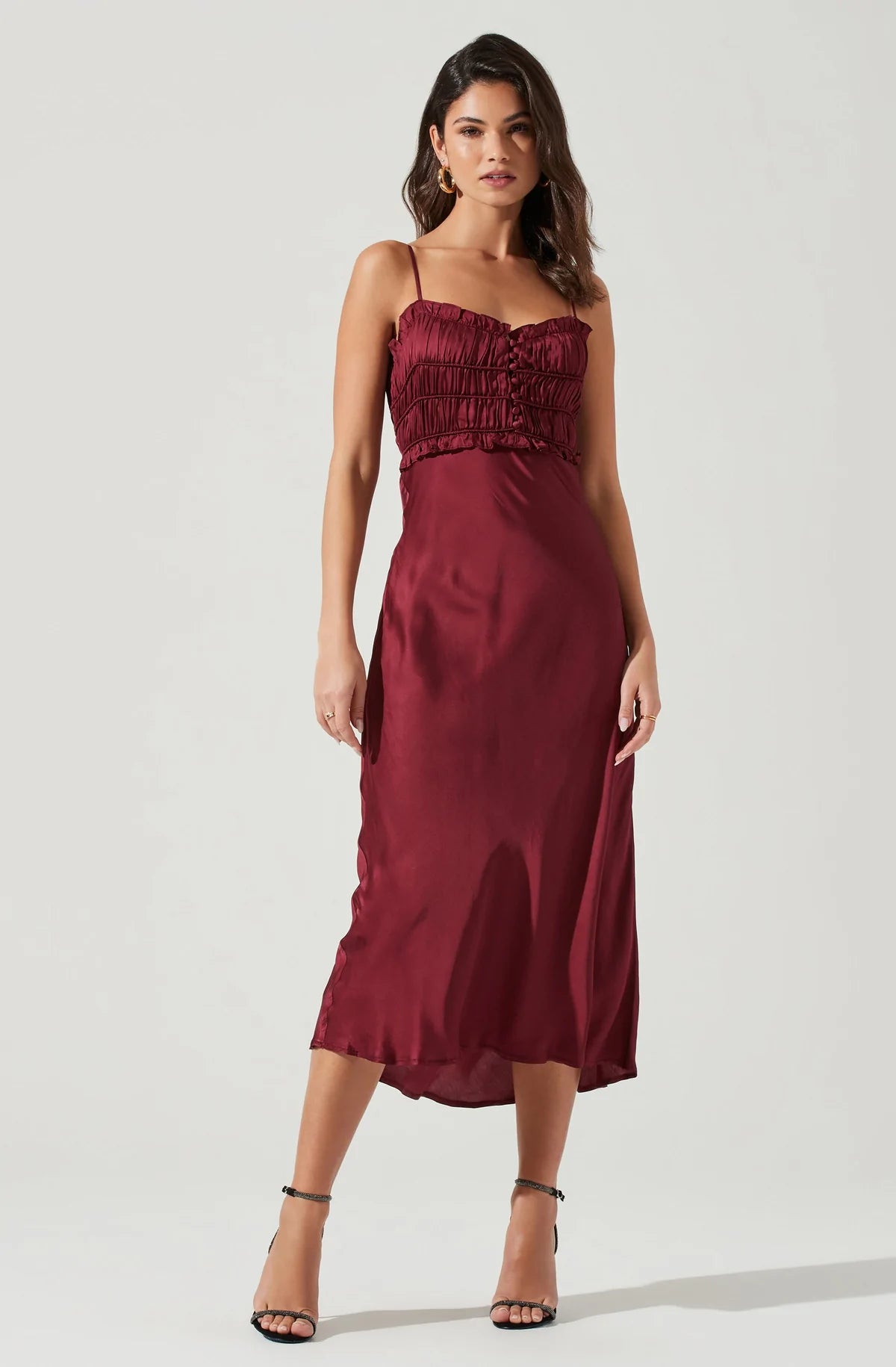 Zola Smocked Midi Dress - Redstitch