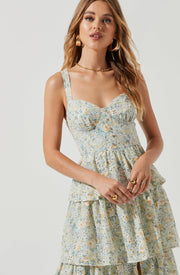 Midsummer Floral Tiered Maxi Dress - Redstitch