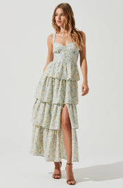 Midsummer Floral Tiered Maxi Dress - Redstitch