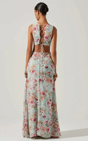 Noya Floral Cutout Maxi Dress