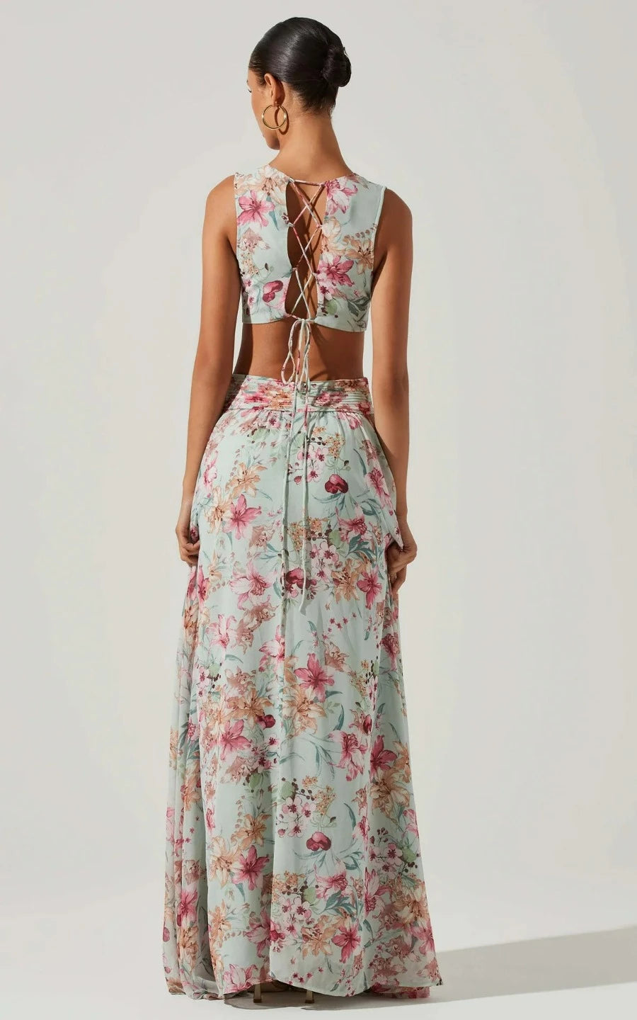 Noya Floral Cutout Maxi Dress